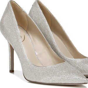 Sam Edelman Light Gold Jute Sparkle Hazel Pumps